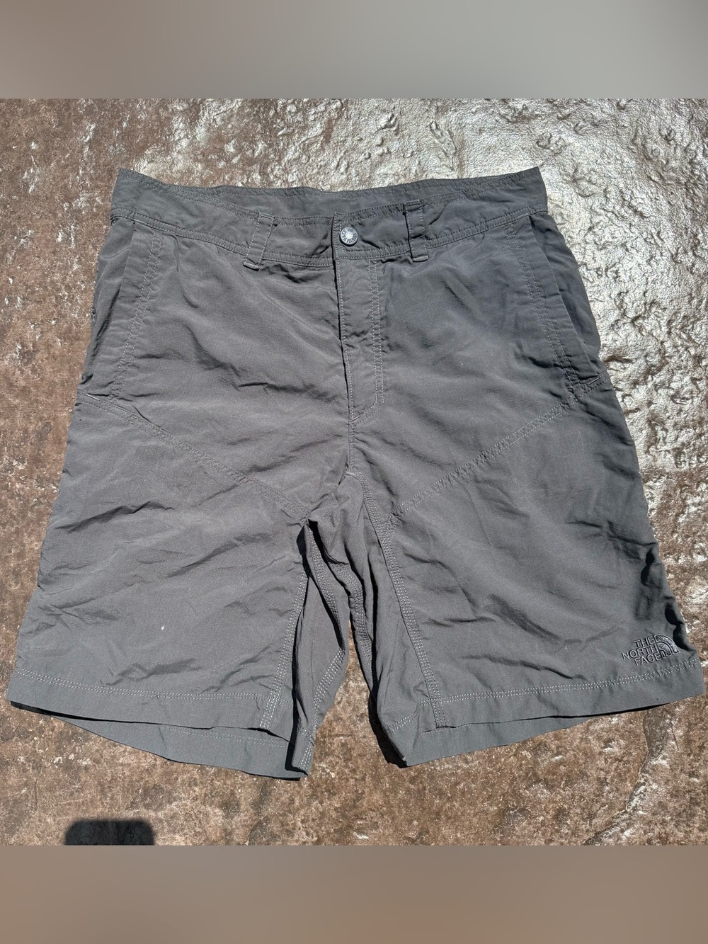 The North Face Mens Gray Cargo Outdoor Hiking Activewear Shorts Sz.34